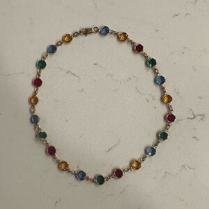Multicolor Gemstone Choker